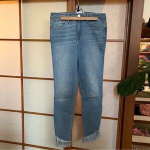Frame Le High Skinny Fringe Jeans Size 28